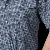 The Colton in Blue - Short Sleeve Pearl Snap (FINAL SALE)