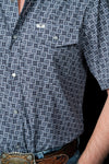 The Colton in Blue - Short Sleeve Pearl Snap (FINAL SALE)