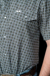 The Colton in Green - Short Sleeve Snap (FINAL SALE)