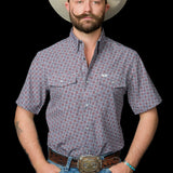 The Colton in Red - Short Sleeve Snap (FINAL SALE)