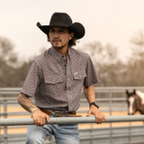 The Colton in Red - Short Sleeve Snap (FINAL SALE)