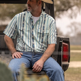 The Post in Blue - Short Sleeve Pearl Snap (FINAL SALE)
