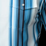 The Harrison in Blue - Short Sleeve Pearl Snap (FINAL SALE)
