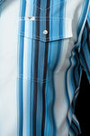 The Harrison in Blue - Short Sleeve Pearl Snap (FINAL SALE)