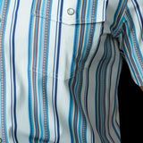 The James in Light Blue - Short Sleeve Pearl Snap