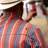 The James in Salmon - Short Sleeve Pearl Snap Shirt (FINAL SALE)
