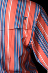 The James in Salmon - Short Sleeve Pearl Snap Shirt (FINAL SALE)