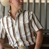 The Tristan in Brown - Short Sleeve Snap (FINAL SALE)
