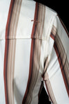 The Tristan Short Sleeve Pearl Snap in Brown