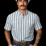 The Jake in White - Short Sleeve Pearl Snap (FINAL SALE)