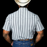 The Jake in White - Short Sleeve Pearl Snap (FINAL SALE)