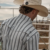 The Jake in White - Short Sleeve Pearl Snap (FINAL SALE)