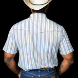 The Jake in Blue - Short Sleeve Pearl Snap Shirt (FINAL SALE)