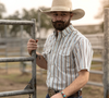 The Jake in Blue - Short Sleeve Pearl Snap Shirt (FINAL SALE)