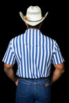 The Liam in Blue - Short Sleeve Snap (FINAL SALE)