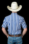 The Liam in Blue - Short Sleeve Snap (FINAL SALE)