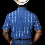 The Maverick in Blue - Short Sleeve Snap (FINAL SALE)