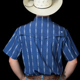 The Maverick in Blue - Short Sleeve Snap (FINAL SALE)