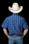 The Maverick in Blue - Short Sleeve Snap (FINAL SALE)