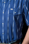 The Maverick in Blue - Short Sleeve Snap (FINAL SALE)