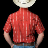The Maverick in Red - Short Sleeve Snap (FINAL SALE)