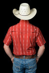 The Maverick in Red - Short Sleeve Snap (FINAL SALE)