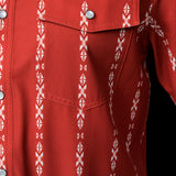 The Maverick in Red - Short Sleeve Snap (FINAL SALE)