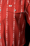 The Maverick in Red - Short Sleeve Snap (FINAL SALE)