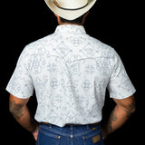 The Carson in White - Short Sleeve Pearl Snap