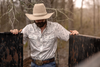 The Carson in White - Short Sleeve Pearl Snap