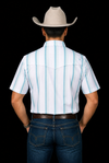 The Tristan in Grey Green - Short Sleeve Pearl Snap Shirt (FINAL SALE)