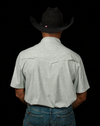 The Carson in Grey Green - Short Sleeve Pearl Snap Shirt (FINAL SALE)