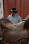 The Carson in Grey Green - Short Sleeve Pearl Snap Shirt (FINAL SALE)