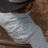The Carson in Grey Green - Short Sleeve Pearl Snap Shirt