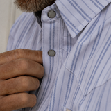 The Jack in Blue - Short Sleeve Pearl Snap Shirt