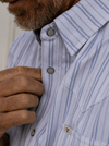 The Jack in Blue - Short Sleeve Pearl Snap Shirt (FINAL SALE)