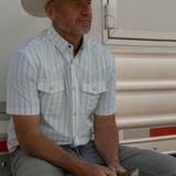 The Jack in Blue - Short Sleeve Pearl Snap Shirt