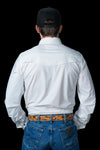 CORE - Men's White Long Sleeve Pearl Snap Shirt