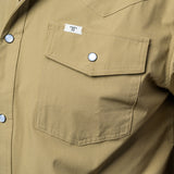 CORE - Men's Khaki Long Sleeve Pearl Snap Shirt