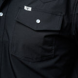 CORE - Men's Black Long Sleeve Pearl Snap Shirt