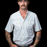 CORE - Men's White Short Sleeve Pearl Snap Shirt