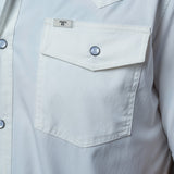 CORE - Men's White Short Sleeve Pearl Snap Shirt