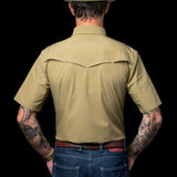 CORE - Men's Khaki Short Sleeve Pearl Snap Shirt