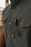 CORE - Men's Aqua Short Sleeve Pearl Snap Shirt
