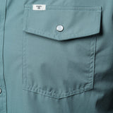 CORE - Men's Aqua Short Sleeve Pearl Snap Shirt
