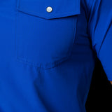 CORE - Men's Cobalt Blue Short Sleeve Pearl Snap Shirt