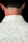 The Carson Pearl Snap Polo in Cream
