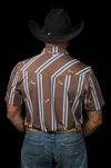 The Rhett Pearl Snap Polo in Brown