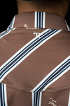 The Rhett Pearl Snap Polo in Brown