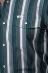 The Tristan Long Sleeve Pearl Snap in Black
